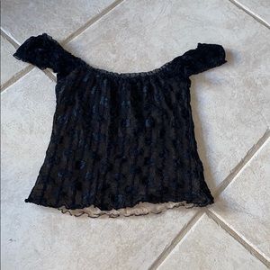 Black Lace off the shoulder top